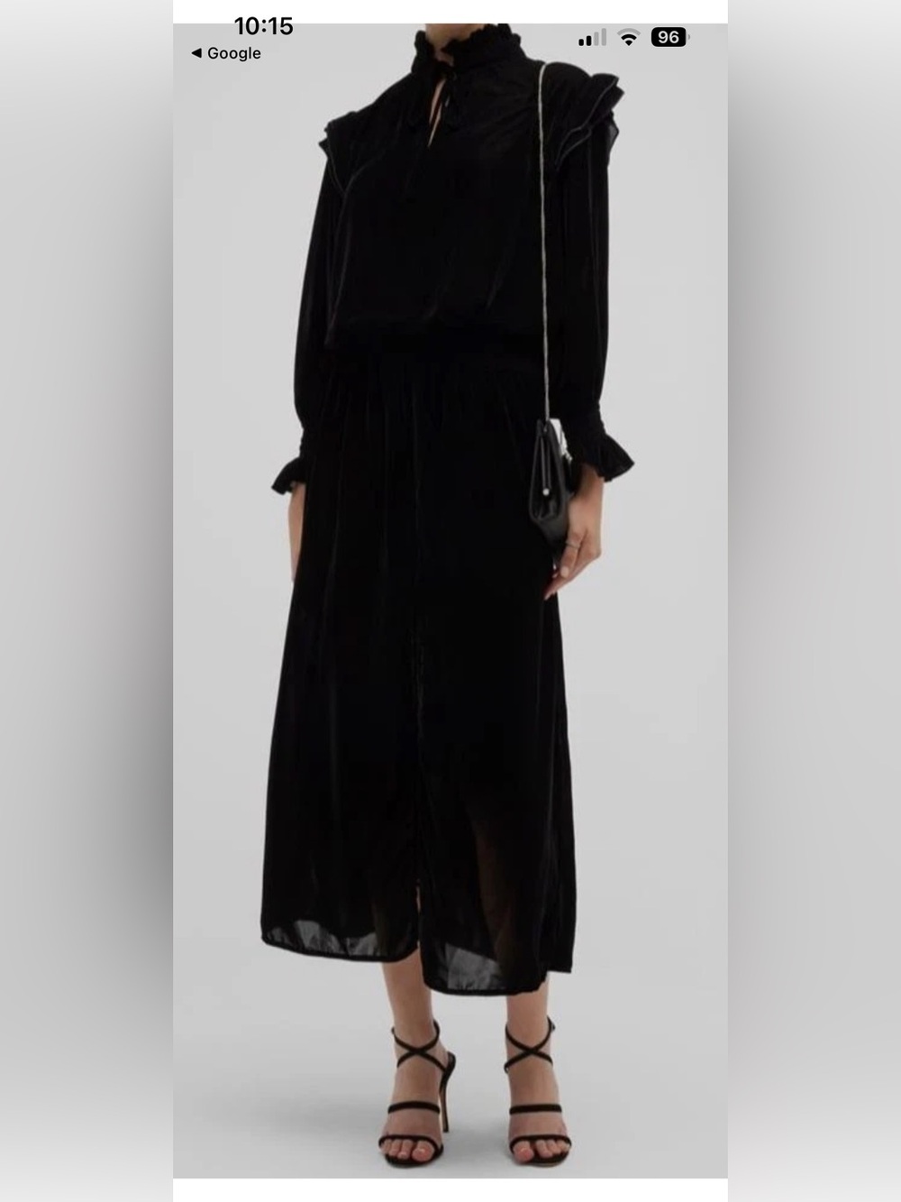 Finley Black Velvet Maxi Dress luxury old money is a $360 dress‎